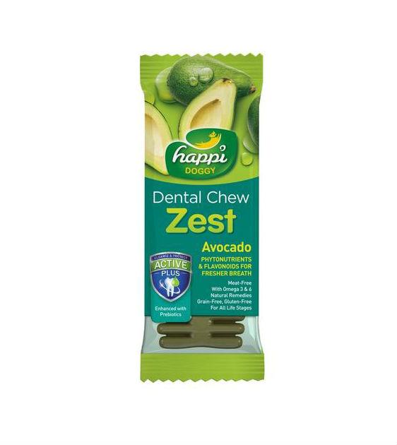 $1 ONLY [CLEARANCE]: Happi Skippi (Happi Doggy) ZEST Dental Dog Chews (Avocado)