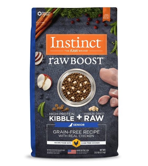 Instinct Raw Boost Grain-Free Kibble with Real Chicken Senior Dog Dry Dog Food