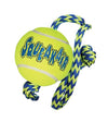 Kong AirDog Squeakair Ball with Rope Dog Toy