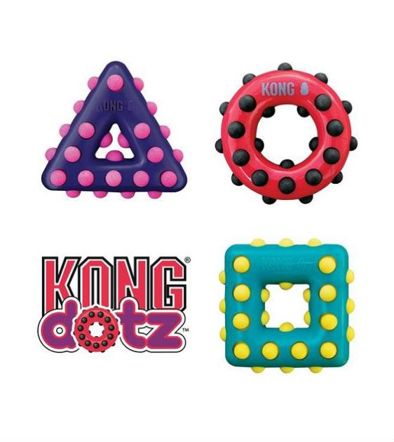 Kong Dotz Triangle Dog Toy