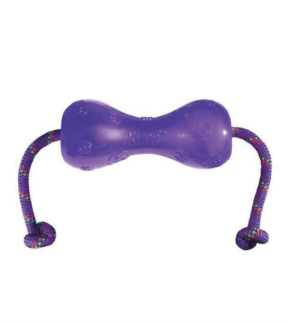 Kong squeezz dumbbell dog toy on sale