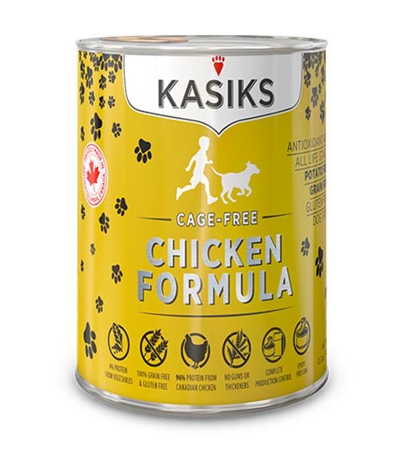 Kasiks Grain Free, Cage Free Chicken Canned Dog Food