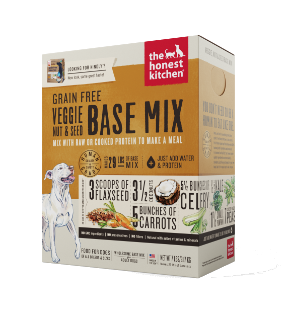 Dehydrated dog store food base mix