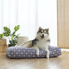 Ohpopdog Peranakan Inspired Bunga Peach 6 Microbeads Dog Bed with Dog 01
