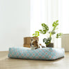 Ohpopdog Peranakan Inspired Straits Mint 17 Microbeads Dog Bed with Small Dog