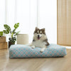 Ohpopdog Peranakan Inspired Straits Mint 17 Microbeads Dog Bed with Dog
