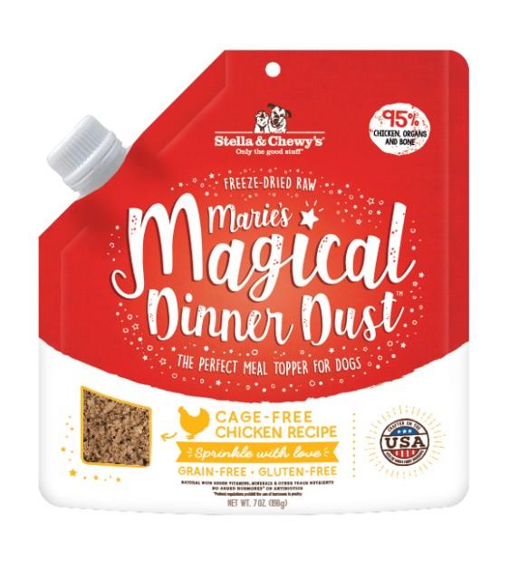 Stella & Chewy's Marie's Magical Dinner Dust Freeze-Dried Raw Cage-Free Chicken Dog Food Topper