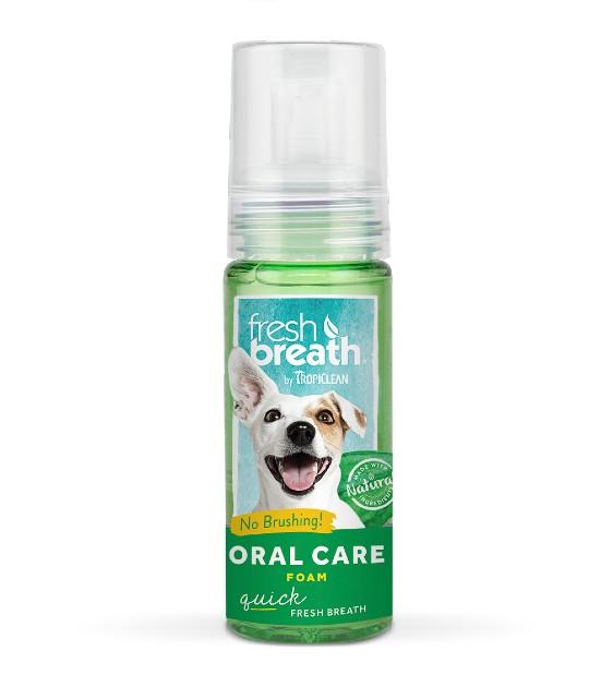 Tropiclean Fresh Breath - No Brushing Fresh Mint Foam for Dogs