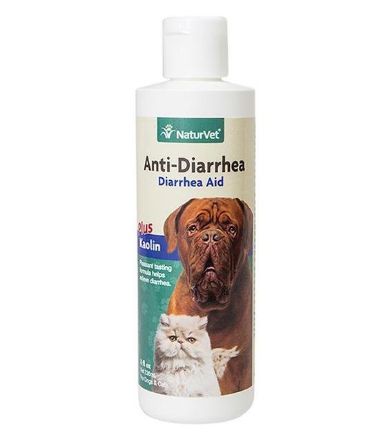 NaturVet Anti-Diarrhea Plus Kaolin Liquid Aid for Cats & Dogs