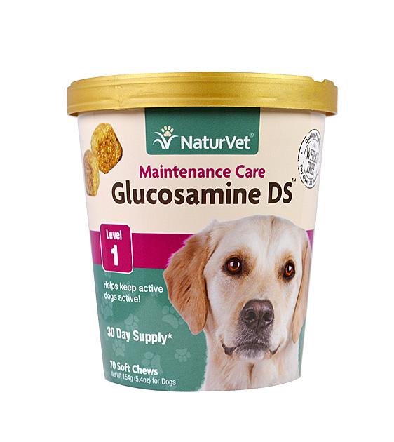 20% OFF:  NaturVet Glucosamine DS Plus (Level 1) Maintenance Care Soft Chew Dog Supplement (70 Count)