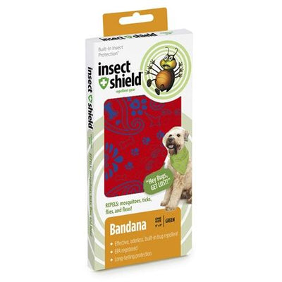 25% OFF: Insect Shield Paisley Flea & Tick Repellent Bandana for Dogs (Poppy)