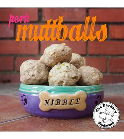 The Barkery Pork Muttballs Meal Toppers Frozen Dog Food