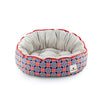 Ohpopdog Peranakan Inspired Royal Blue Reversible 150 Dog Bed