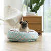 Ohpopdog Peranakan Inspired Straits Mint 17 Reversible Dog Bed with Dog
