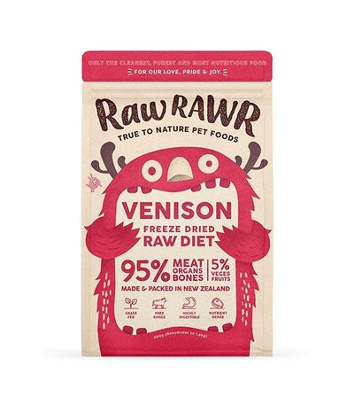 Raw Rawr's Freeze Dried Venison Balanced Diet Dog Food