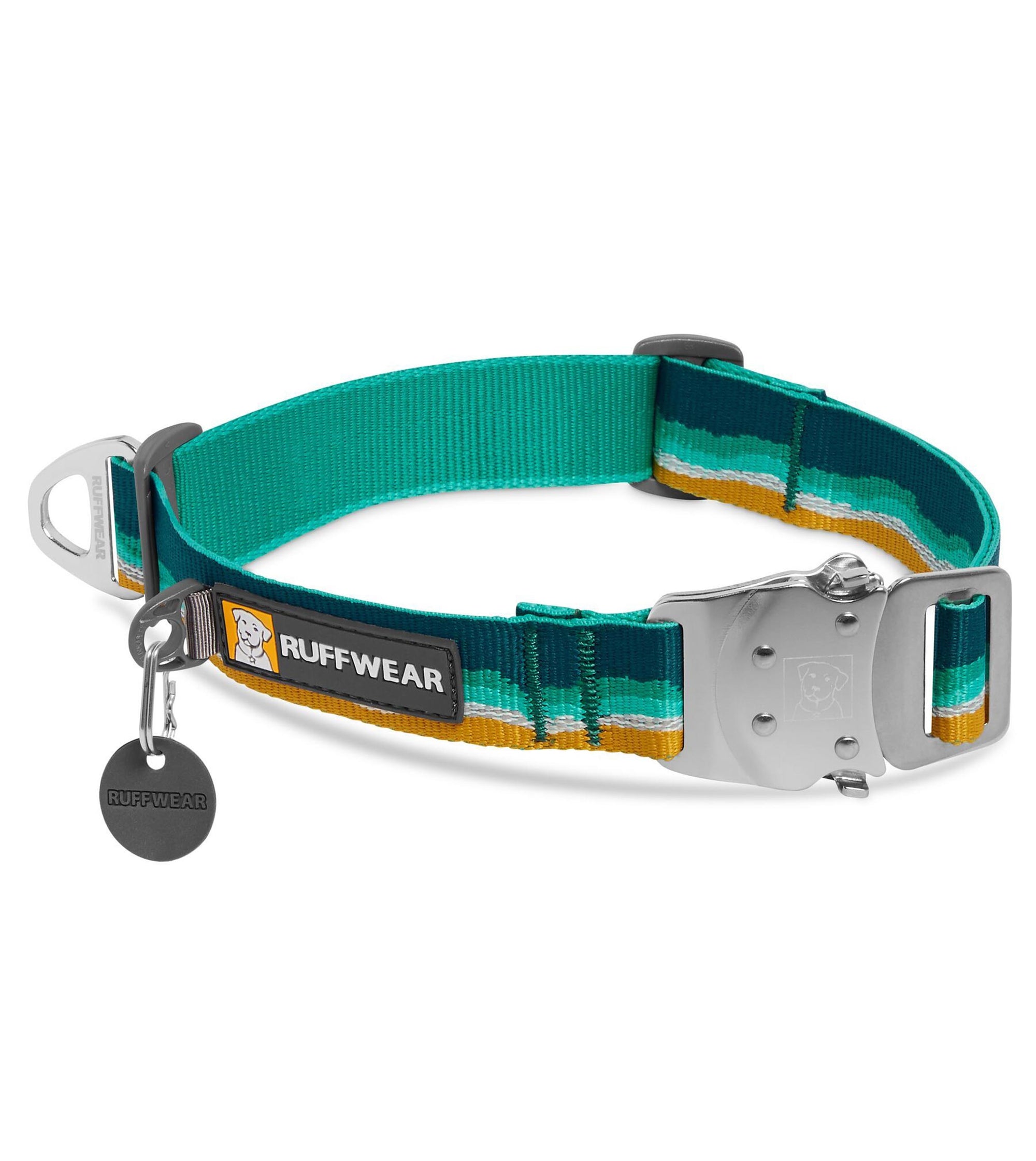 Ruffwear Top Rope Reflective Ballasted Dog Collar Seafoam