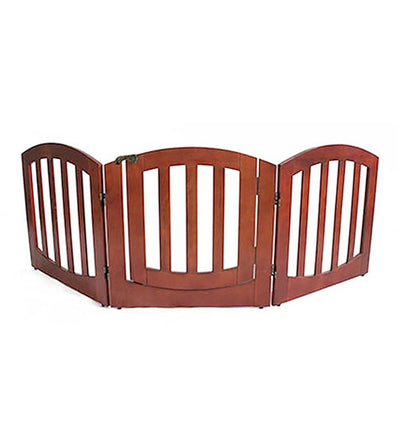 Simply Shield Luxury New Zealand Pine Wood 3 Panel Dog Gate