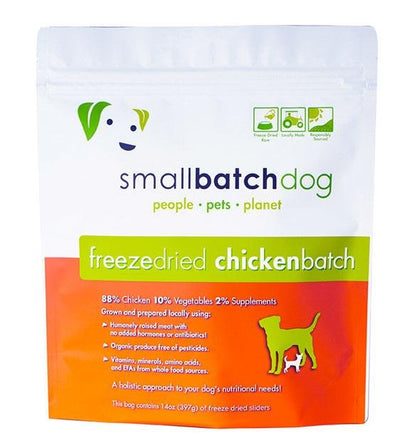 Small Batch Freeze Dried Chicken Sliders Dog Food