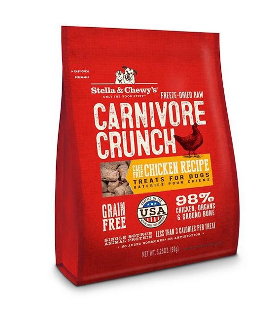 Stella & Chewy’s Freeze Dried Carnivore Crunch Cage Free Chicken Recipe Dog Treats