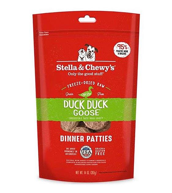10% OFF: Stella & Chewy’s Freeze Dried Duck Duck Goose Dinner Patties Dog Food