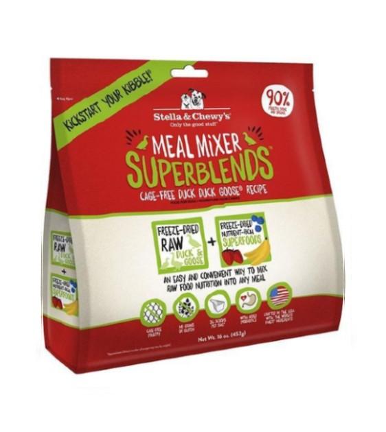 Stella & Chewy’s SuperBlends Meal Mixers - Cage-Free Duck Duck Goose Recipe Dog Food Mixer