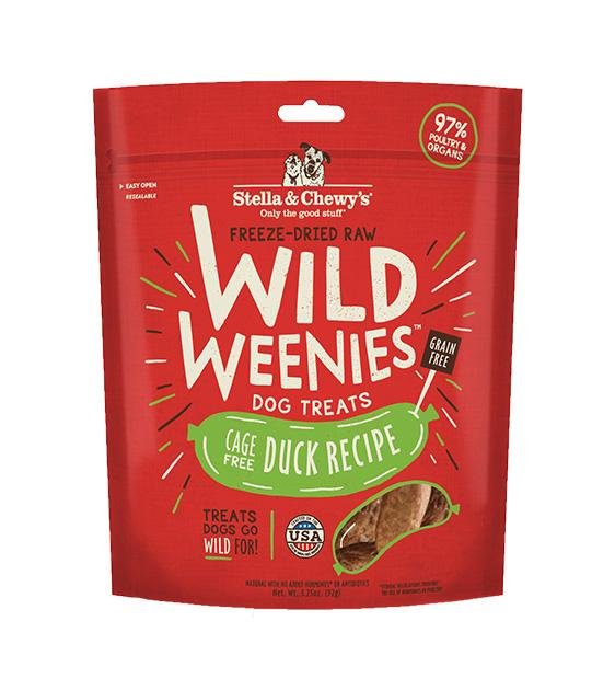 Stella & Chewy’s Wild Weenies (Duck) Freeze Dried Dog Treats