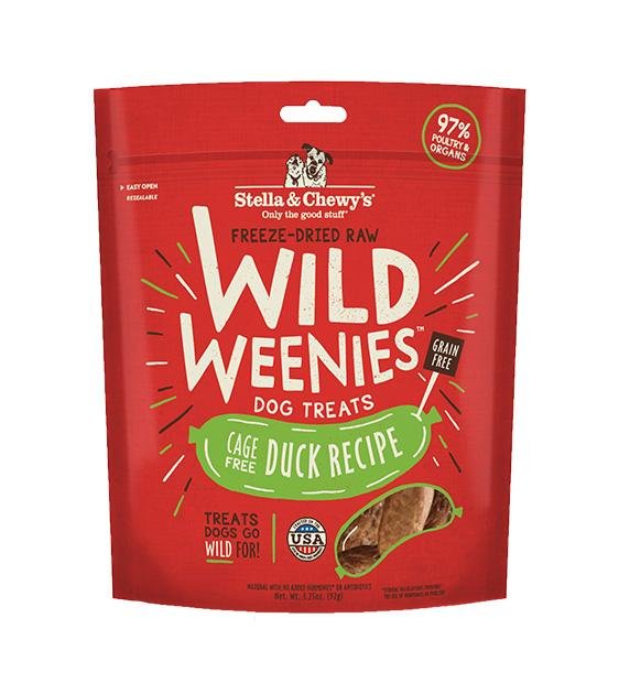 Stella Chewy s Wild Weenies Duck Freeze Dried Dog Treats