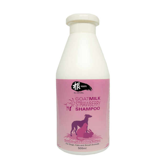Roots All Natural Goat Milk Strawberry Shampoo For Dogs Good