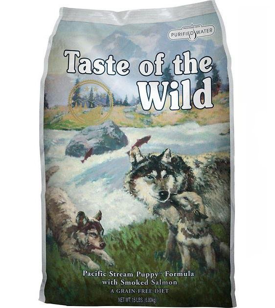 50% OFF + FREE CHEWS: Taste Of The Wild Pacific Stream (Smoked Salmon Puppy) Dry Dog Food