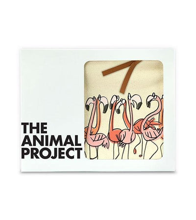 The Animal Project Canvas Pouch (Flamingoes By Jun-Yi)