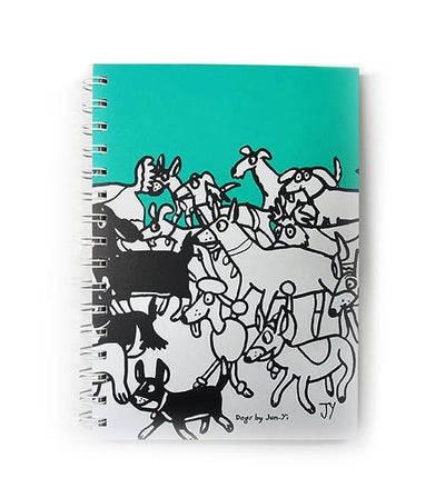 The Animal Project Notebook (Dogs In Turquoise By Jun-Yi)