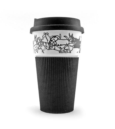 The Animal Project Thermal Mug With Silicon Lid (Dogs By Jun-Yi)