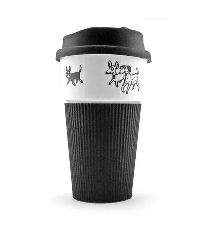 The Animal Project Thermal Mug With Silicon Lid (Dogs By Jun-Yi)