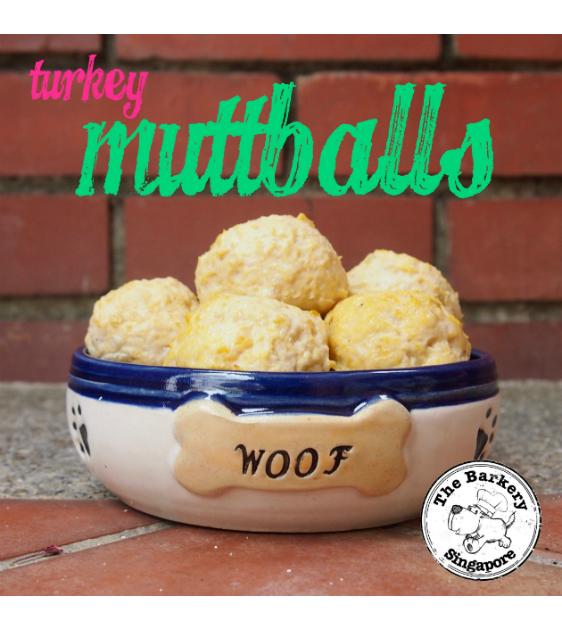 The Barkery Turkey Muttballs Meal Toppers Frozen Dog Food