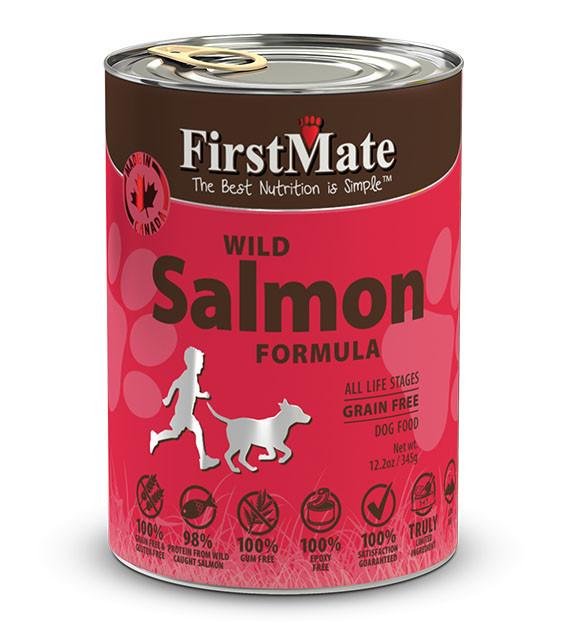 FirstMate Grain Free Wild Salmon Canned Dog Food Good Dog People