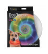 Nite Ize FlashFlight Dog Discuit Flying Disc Soft-Touch LED Frisbee Fetch Toy