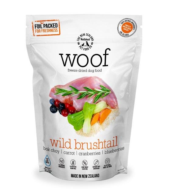 WOOF Freeze Dried Raw Wild Brushtail Dog Food
