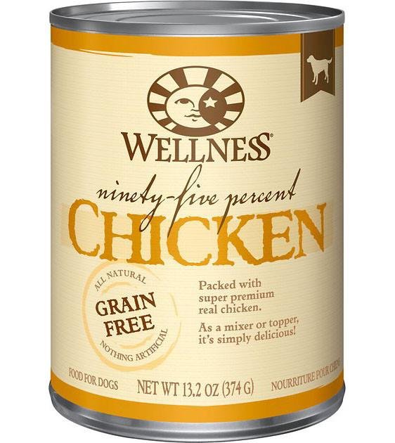 Wellness 95% Grain Free Chicken Mixer & Topper Canned Dog Food