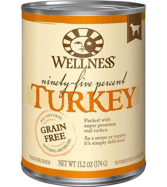 Wellness 95 Grain Free Turkey Formula Canned Dog Food Good Dog People