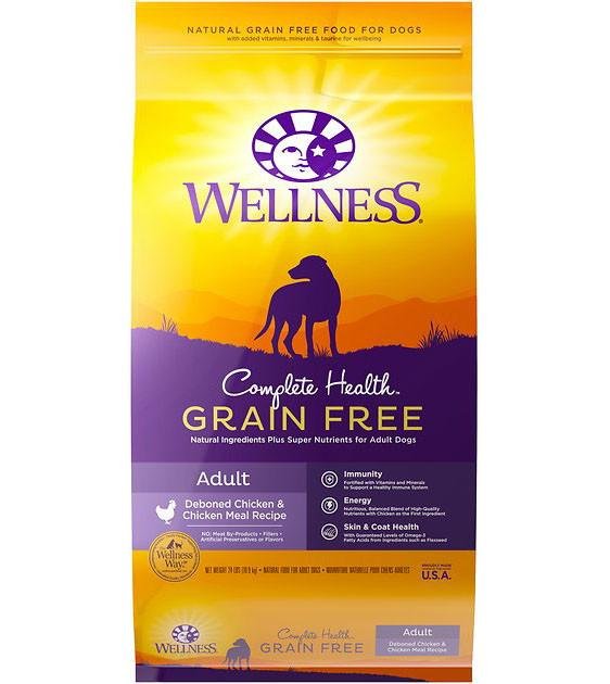 20% OFF + FREE MAT: Wellness Complete Health Grain Free Deboned Chicken & Chicken Meal Dry Dog Food