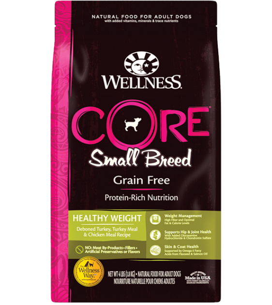 Wellness Core Grain Free Small Breed (Healthy Weight) Dry Dog Food