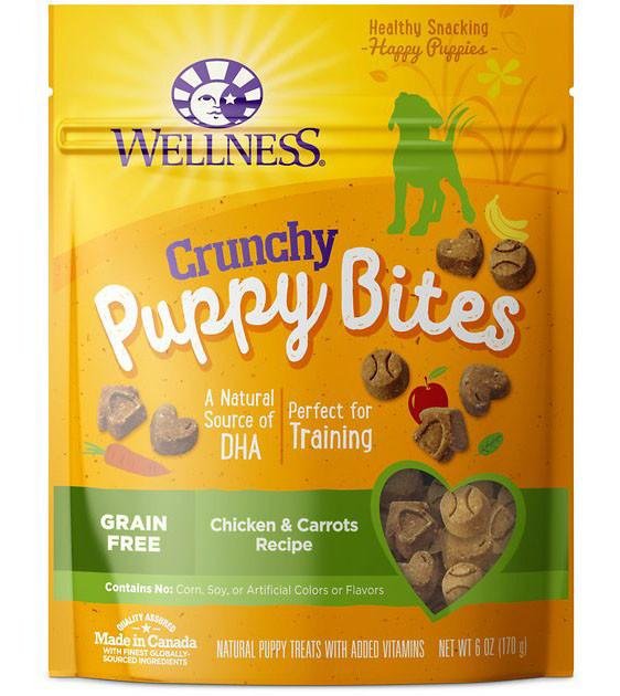 $9.90 ONLY [CLEARANCE]: Wellness Puppy Bites Crunchy Chicken & Carrots Recipe Dog Treats