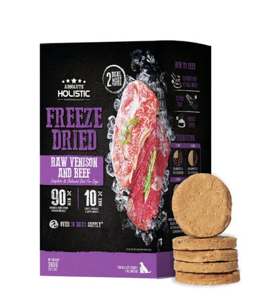 Absolute Holistic Freeze Dried Patties Dog Food (Venison & Beef) - Good Dog People™