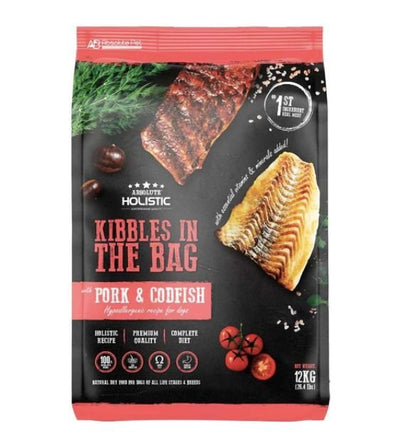 Absolute Holistic Kibbles in the Bag (Pork & Codfish) Dry Dog Food - Good Dog People™