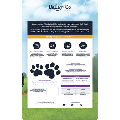 Bailey+Co New Zealand Freeze Dried Meal Enhancer (Mixed Protein) - Good Dog People™