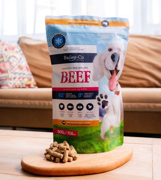 Bailey+Co New Zealand Grass-Fed Beef Freeze Dried Raw Dog Food