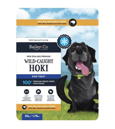 Bailey+Co New Zealand Freeze Dried Raw Dog Treat (Wild-Caught Hoki) - Good Dog People™