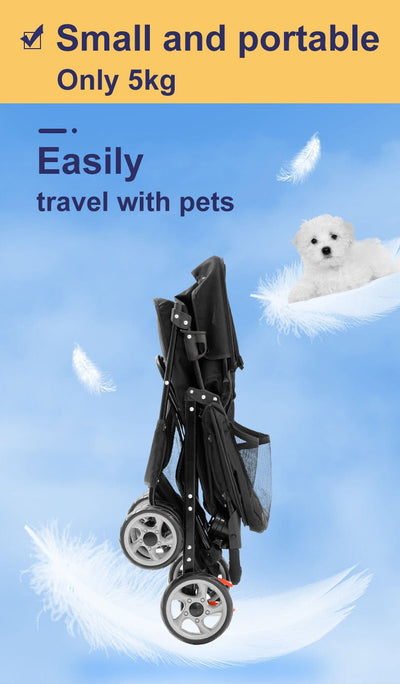 BNDC 102 Pram & Stroller For Dogs & Cats (Black) - Good Dog People™