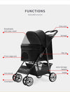 BNDC 102 Pram & Stroller For Dogs & Cats (Black) - Good Dog People™