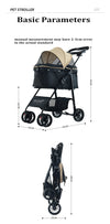 BNDC 102 Pram & Stroller For Dogs & Cats (Khaki) - Good Dog People™